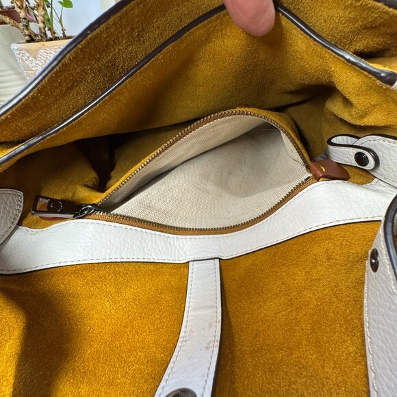 Coach 1941 Whiplash Saddle Bag Pebbled Glovetanned Leather Chalk Cleaned #38219 - Picture 12 of 16